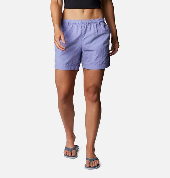 Columbia PFG Backcast Shorts Blue For Women's NZ92714 New Zealand